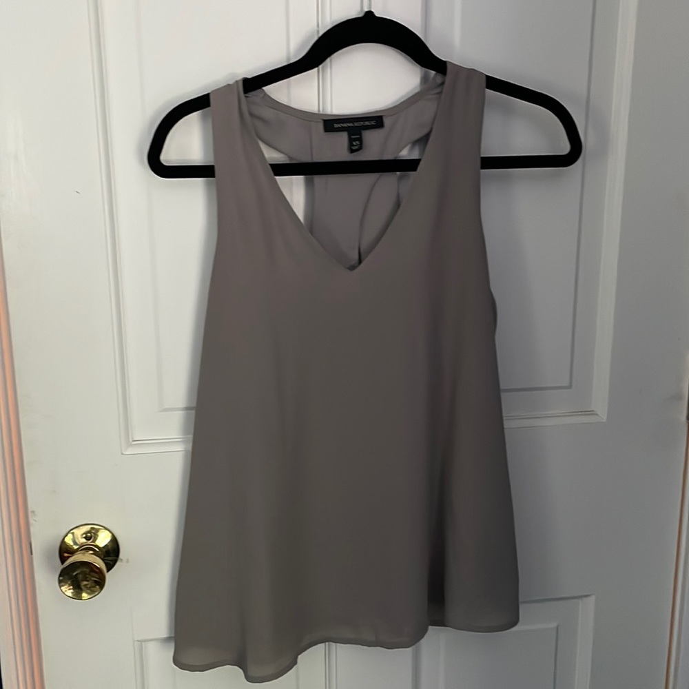 Cute grey dress tank top